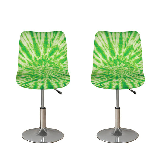 Green Tie Dye Print Bar Stool Covers