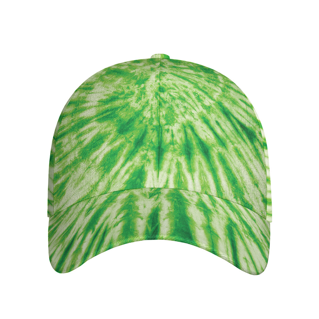 Green Tie Dye Print Baseball Cap