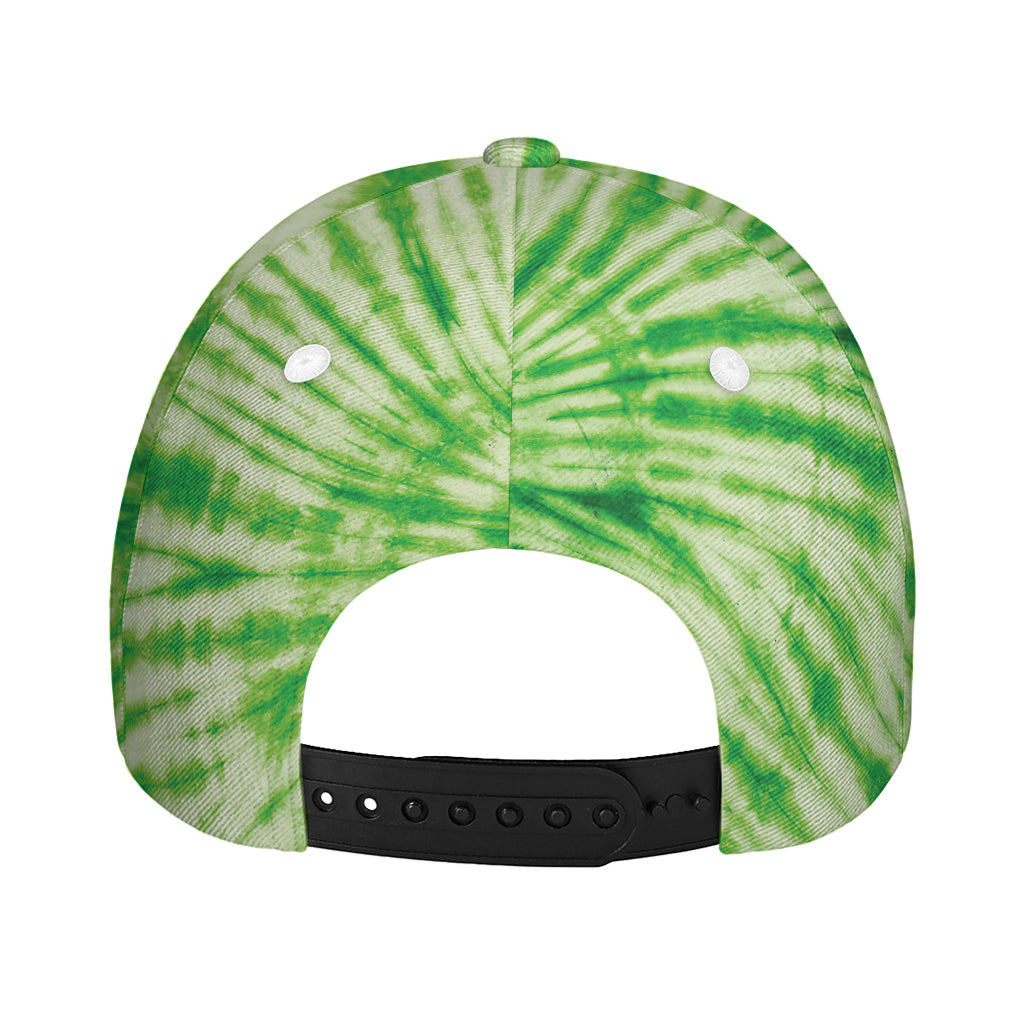 Green Tie Dye Print Baseball Cap