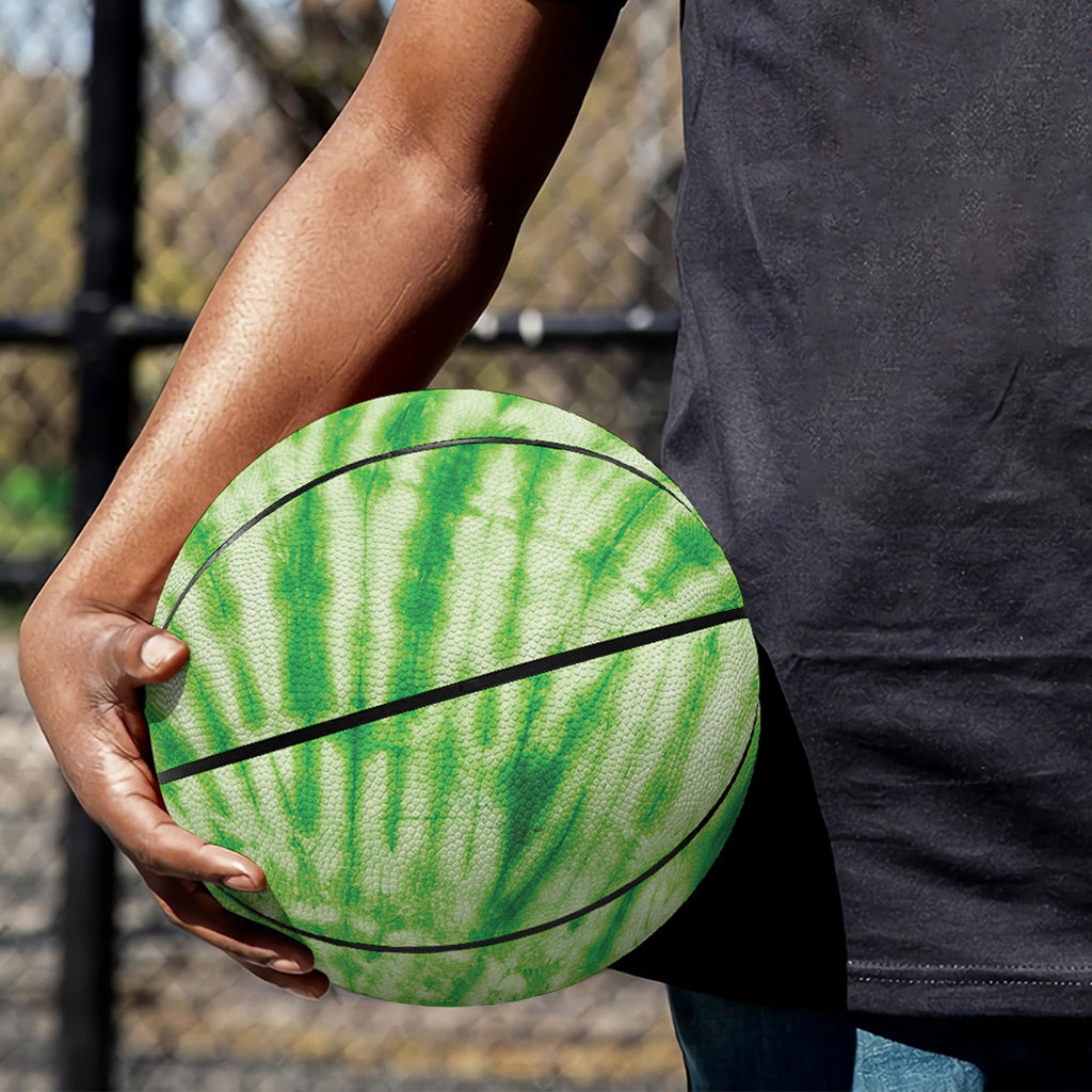 Green Tie Dye Print Basketball