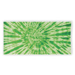 Green Tie Dye Print Beach Towel