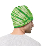 Green Tie Dye Print Beanie