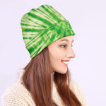 Green Tie Dye Print Beanie