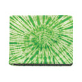 Green Tie Dye Print Bifold Wallet