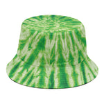 Green Tie Dye Print Bucket Hat