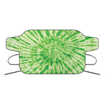 Green Tie Dye Print Car Windshield Snow Cover