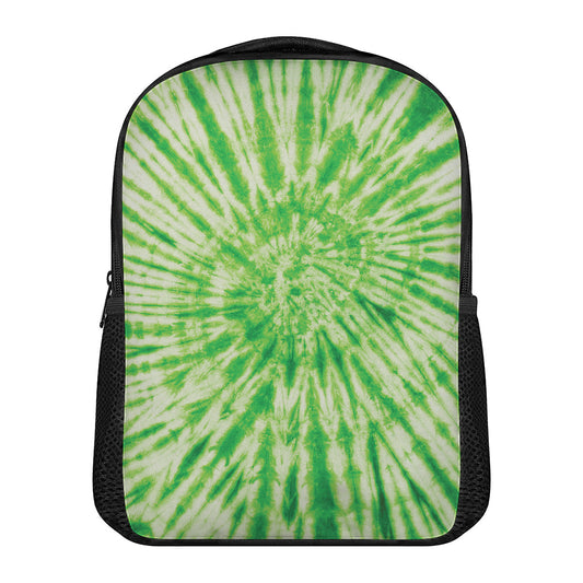 Green Tie Dye Print Casual Backpack