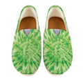 Green Tie Dye Print Casual Shoes