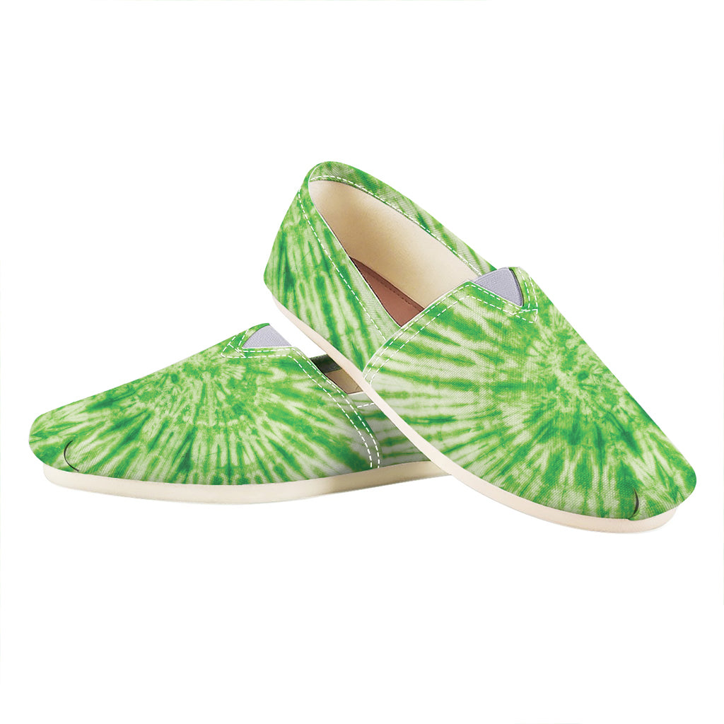 Green Tie Dye Print Casual Shoes