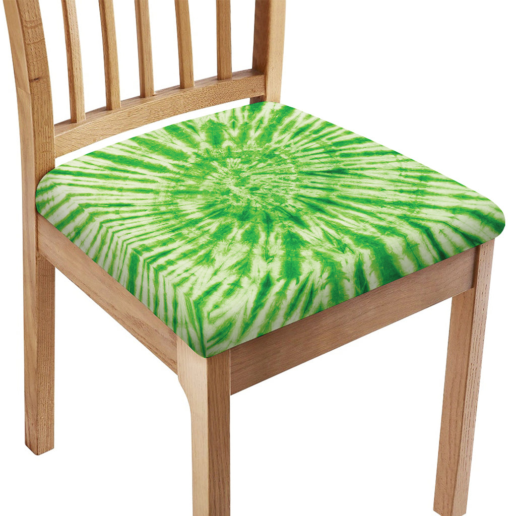 Green Tie Dye Print Chair Cushion Cover