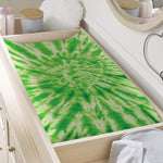 Green Tie Dye Print Changing Pad Cover