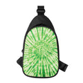 Green Tie Dye Print Sling Bag
