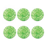 Green Tie Dye Print Coaster Set