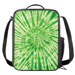 Green Tie Dye Print Crossbody Lunch Bag