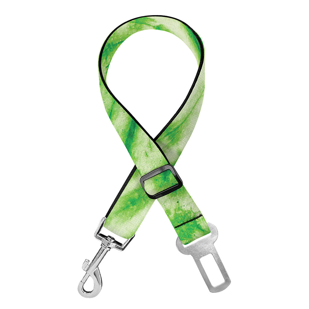 Green Tie Dye Print Dog Seat Belt