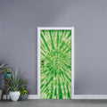 Green Tie Dye Print Door Sticker