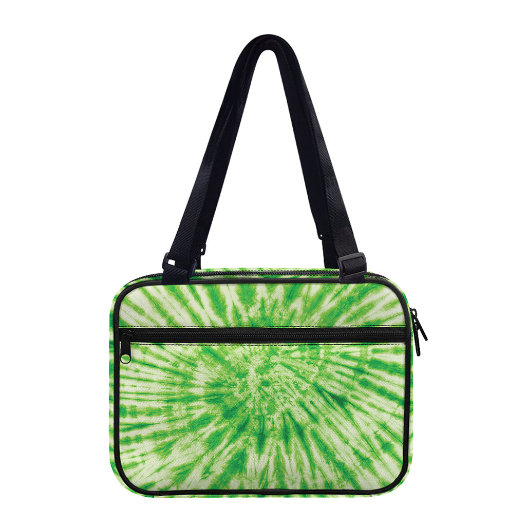 Green Tie Dye Print Double Strap Bible Bag