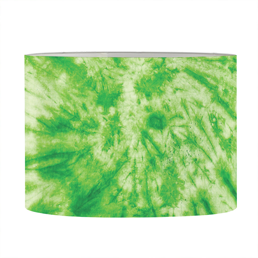 Green Tie Dye Print Drum Lamp Shade