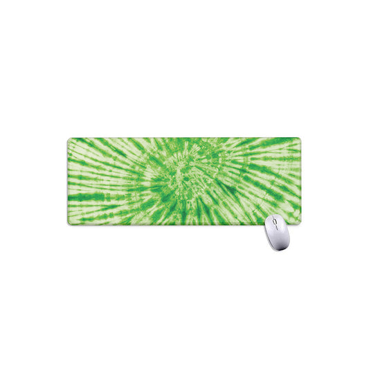 Green Tie Dye Print Extended Mouse Pad