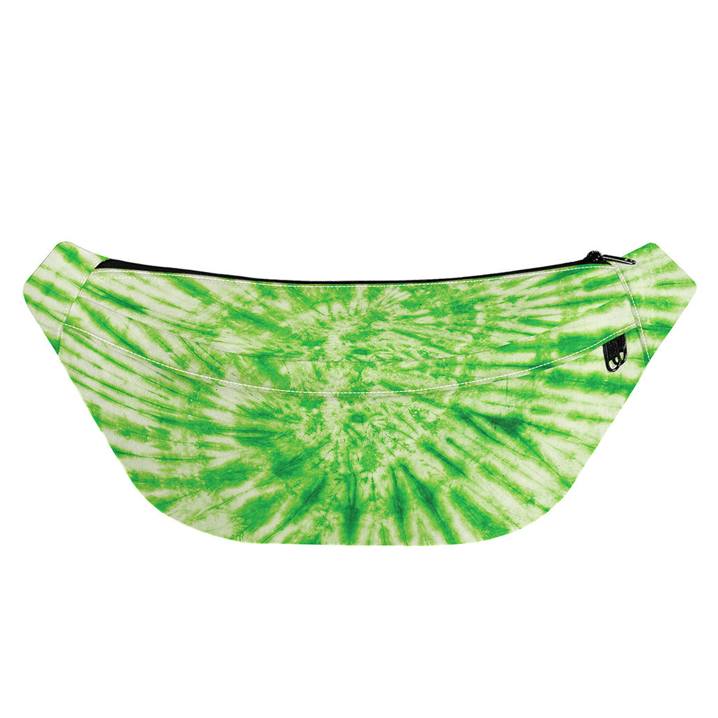 Green Tie Dye Print Fanny Pack