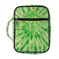 Green Tie Dye Print Front Pocket Bible Bag
