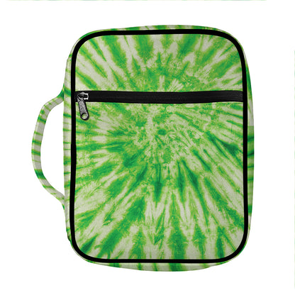 Green Tie Dye Print Front Pocket Bible Bag