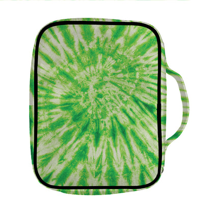 Green Tie Dye Print Front Pocket Bible Bag