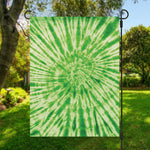 Green Tie Dye Print Garden Flag