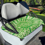 Green Tie Dye Print Golf Cart Seat Cover