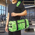 Green Tie Dye Print Gym Bag