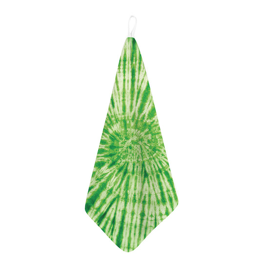 Green Tie Dye Print Hand Towel