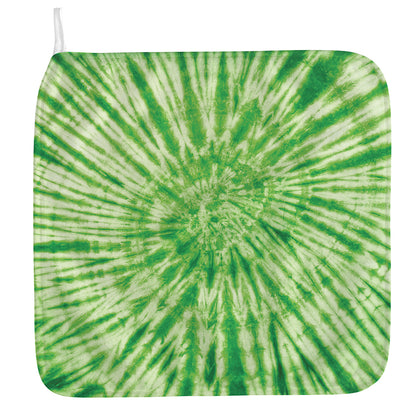Green Tie Dye Print Hand Towel
