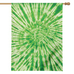 Green Tie Dye Print House Flag