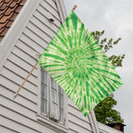 Green Tie Dye Print House Flag