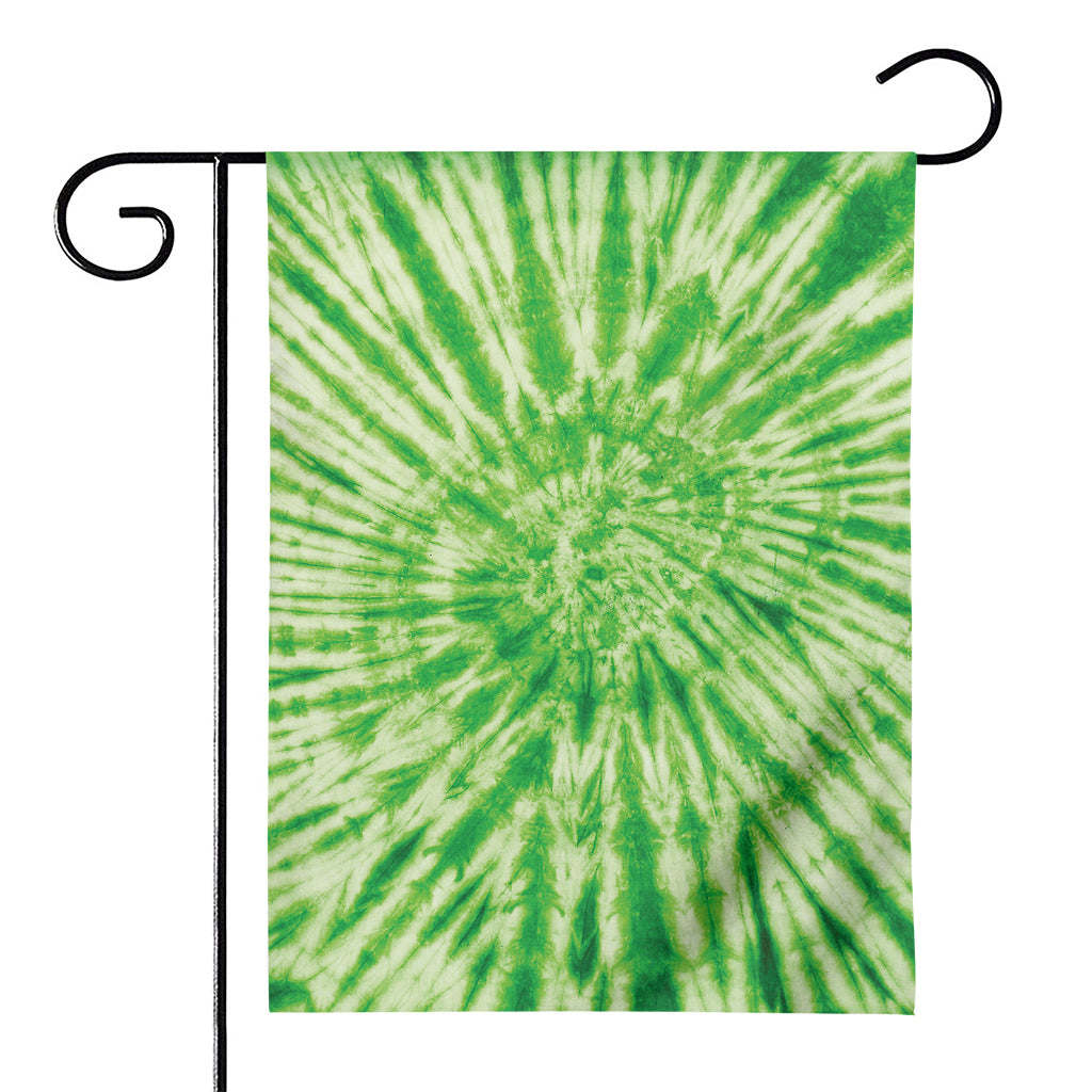 Green Tie Dye Print House Flag