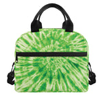 Green Tie Dye Print Insulated Lunch Bag