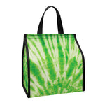 Green Tie Dye Print Insulated Lunch Tote