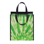 Green Tie Dye Print Insulated Lunch Tote