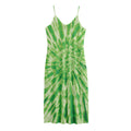 Green Tie Dye Print Jersey Midi Cami Dress