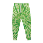 Green Tie Dye Print Jogger Pants