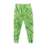 Green Tie Dye Print Jogger Pants
