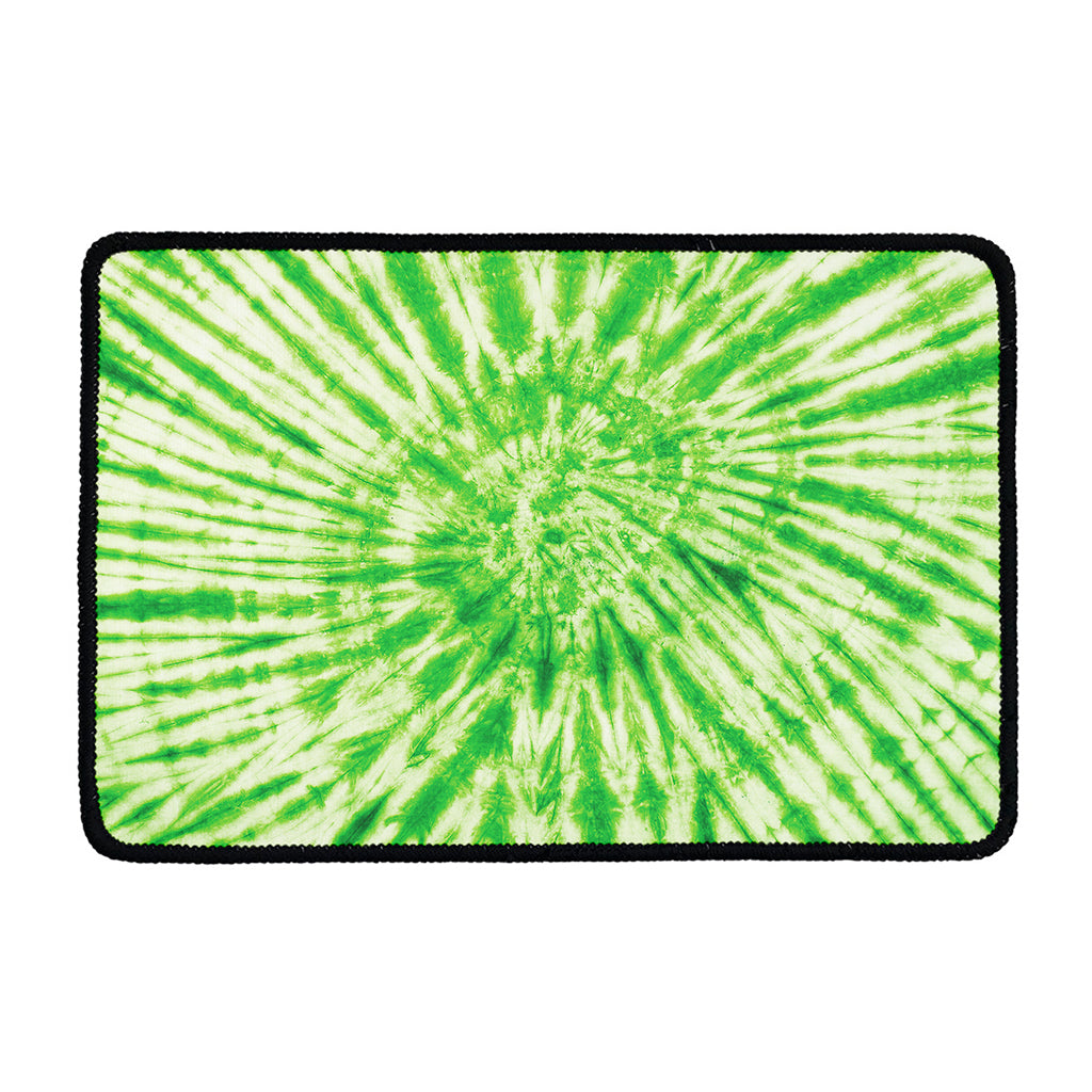 Green Tie Dye Print Kitchen Mat