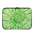 Green Tie Dye Print Laptop Sleeve