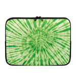 Green Tie Dye Print Laptop Sleeve