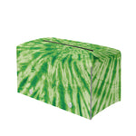 Green Tie Dye Print Leather Tissue Box Cover