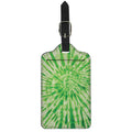 Green Tie Dye Print Luggage Tag