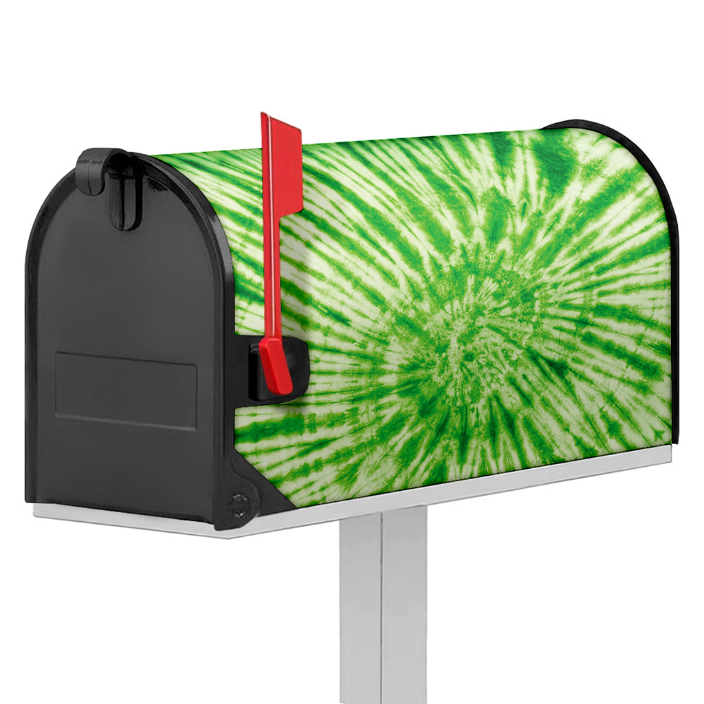 Green Tie Dye Print Mailbox Cover