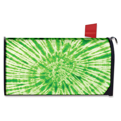 Green Tie Dye Print Mailbox Cover
