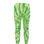 Green Tie Dye Print Men's leggings
