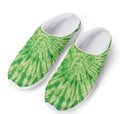 Green Tie Dye Print Mesh Casual Shoes